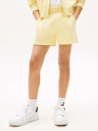 Pantalón corto de sudadera con bandera tonal para niños