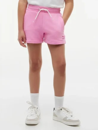 Pantalón corto de sudadera con bandera tonal para niños