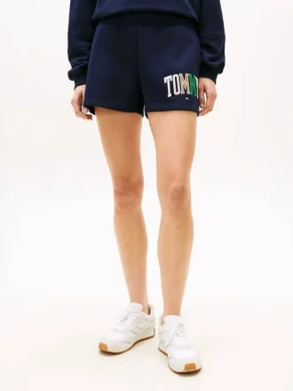 Pantalón corto de sudadera multicolor con el logotipo de Tommy