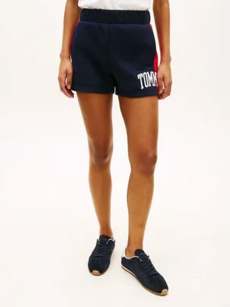 Pantalón corto de sudadera Varsity Tommy Logo Colorblock