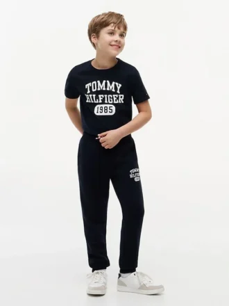 Pantalón de chándal de felpa cepillada Varsity para niños