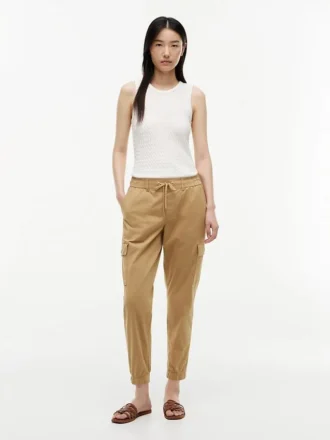 Pantalón jogger cargo de algodón elástico