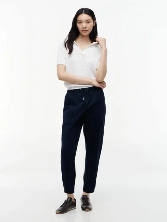 Pantalón jogger cargo de algodón elástico