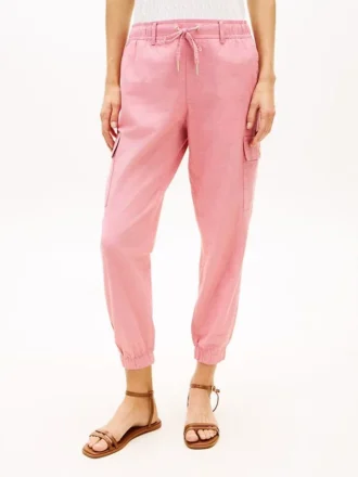 Pantalón jogger cargo de algodón elástico
