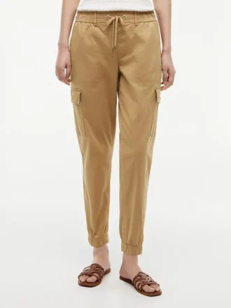 Pantalón jogger cargo de algodón elástico