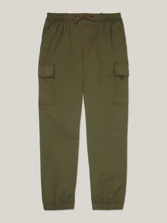 Pantalón jogger chino cargo elástico para niña