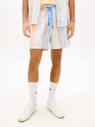 Pantalones cortos a rayas Dobby de Tommy Jeans