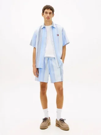 Pantalones cortos a rayas Dobby de Tommy Jeans