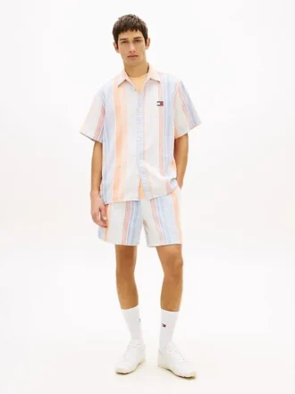 Pantalones cortos a rayas Dobby de Tommy Jeans