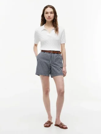 Pantalones cortos chinos a rayas