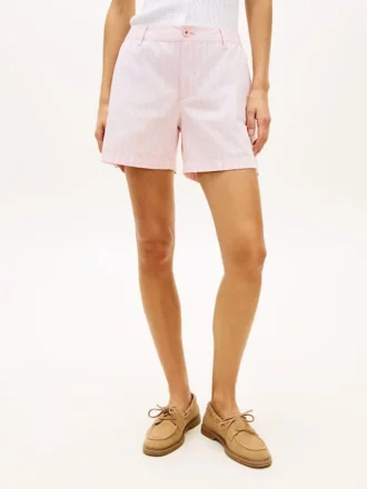 Pantalones cortos chinos a rayas