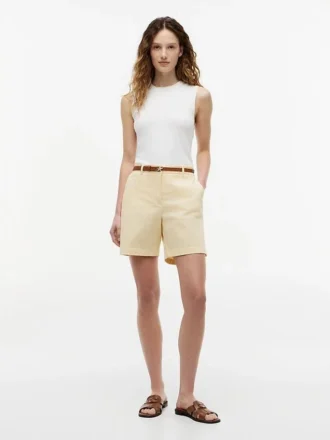 Pantalones cortos chinos elásticos de 7″