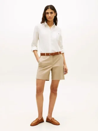 Pantalones cortos chinos elásticos de 7″