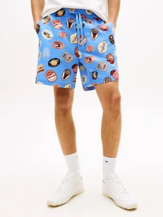 Pantalones cortos de popelín estampado Tommy Jeans