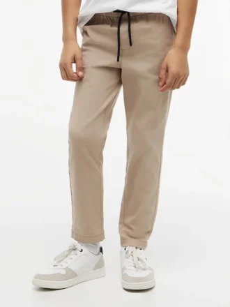 Pantalones de popelín elástico Paper-Touch para niños