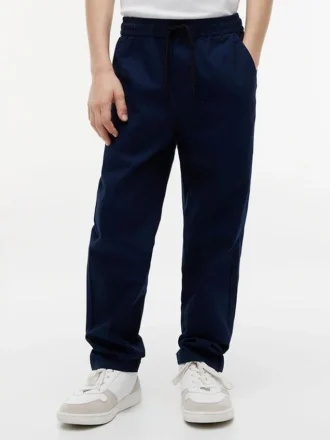 Pantalones de popelín elástico Paper-Touch para niños