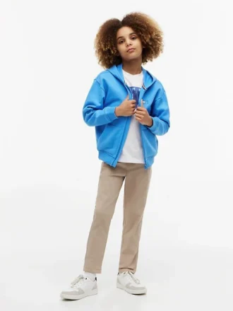 Pantalones de popelín elástico Paper-Touch para niños