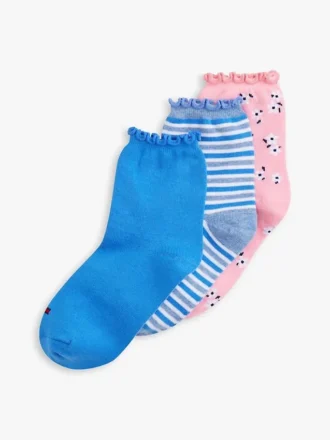 Paquete de 3 pares de calcetines cortos Daisy Mix para niñas