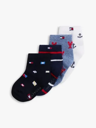 Paquete de 3 pares de calcetines náuticos para bebés