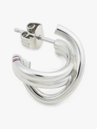 Pendientes de aro con nudo náutico