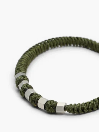 Pulsera ajustable de nailon trenzado