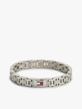 Pulsera de eslabones planos en H