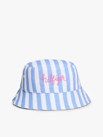 Sombrero de pescador a rayas para niños
