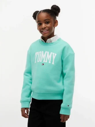 Sudadera con logotipo Tommy para niña Sudadera con logotipo Tommy para niña