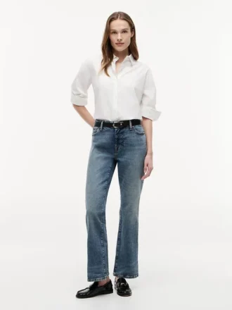 Vaqueros bootcut elásticos de talle medio