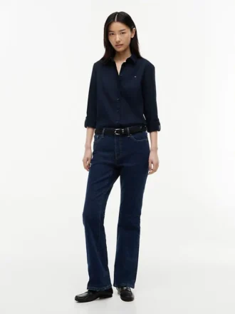 Vaqueros bootcut elásticos de talle medio