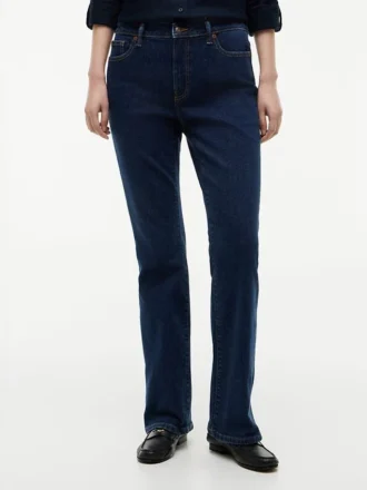 Vaqueros bootcut elásticos de talle medio
