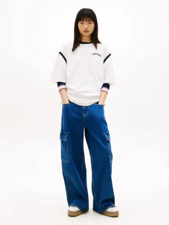 Vaqueros cargo de pierna ancha y holgada de Tommy Jeans