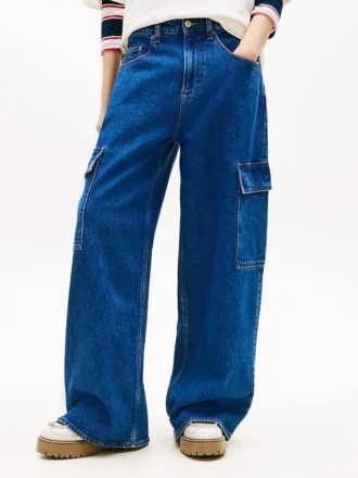 Vaqueros cargo de pierna ancha y holgada de Tommy Jeans