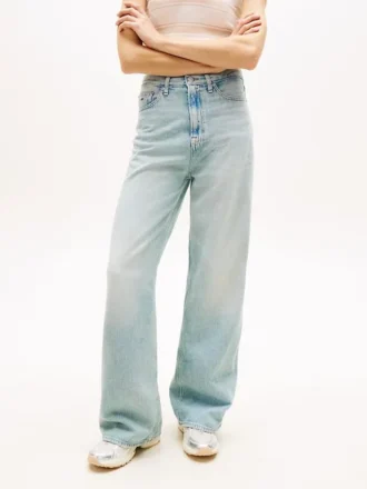 Vaqueros de talle alto y pierna ancha de Tommy Jeans