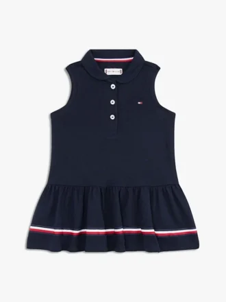 Vestido polo elástico sin mangas para bebés