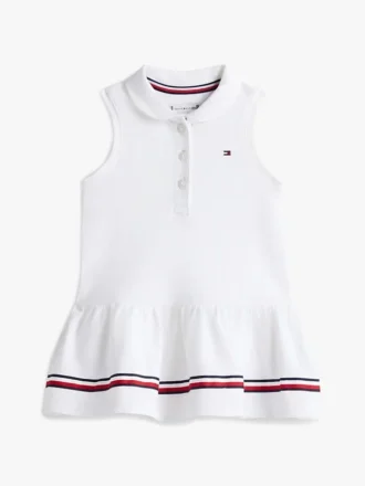 Vestido polo elástico sin mangas para bebés